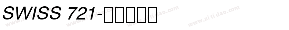 SWISS 721字体转换